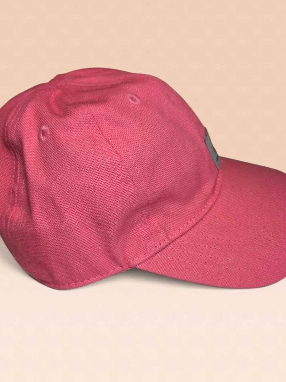 Carhartt Girls Toddler/Little Girls Pink Canvas Ball Cap Hat Elastic Back